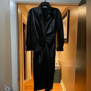Zara leather dress